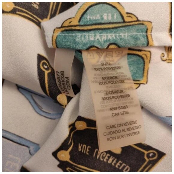 Karl Lagerfeld Paris NWT White w/Paris Street Signs Print Utility Shirt XLarge - Picture 5 of 6